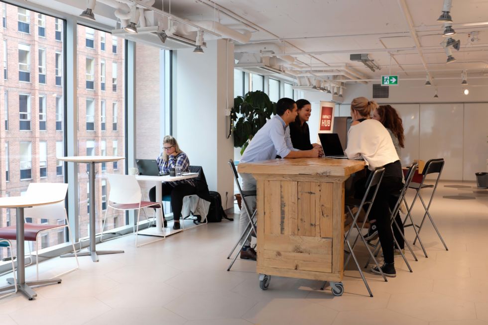 Coworking at Impact Hub Ottawa. Learn more via Future of Good.