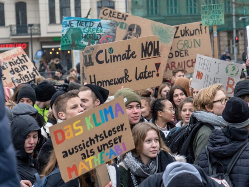 Climate striking. Change is needed. Bring youth to the table. More at Future of Good.co. Photo: Mika Baumeister.