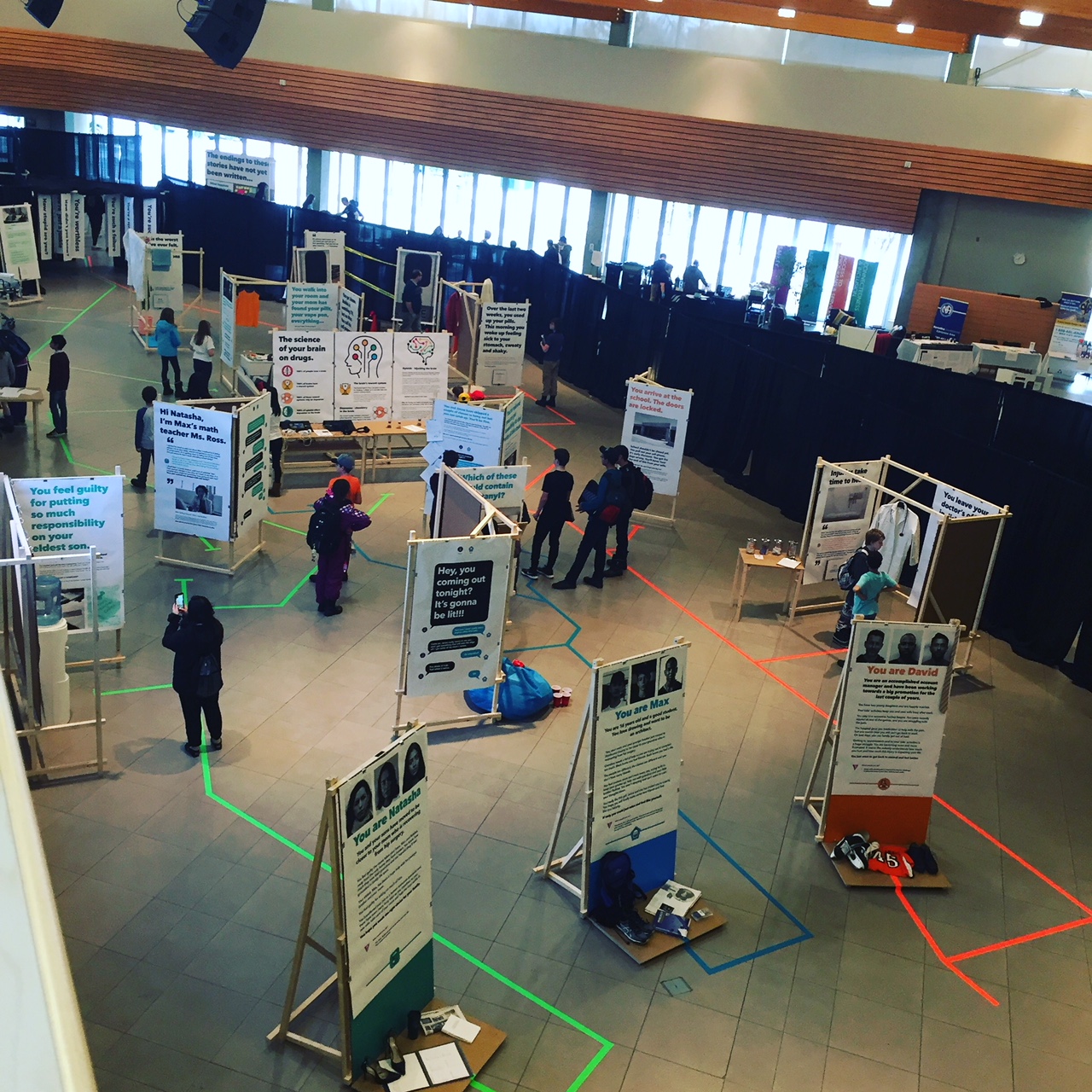 Walk through the experiences - key places, decisions and events - with Max, David and Natasha