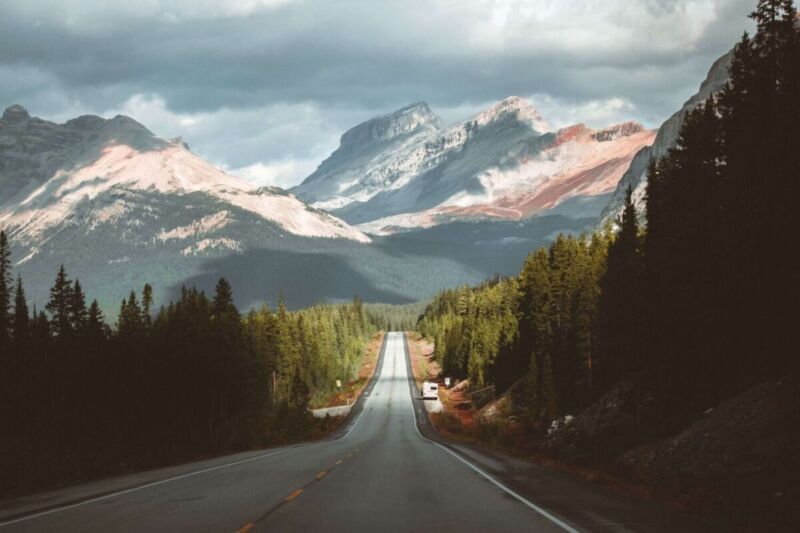 A highway in Alberta