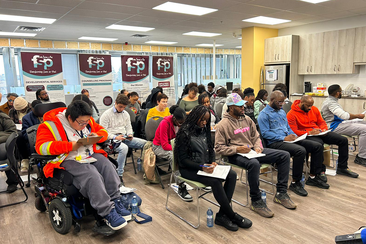 A forum held by the Anti-Black Racism Committee from the Family Services of Peel, in April 2023. Photo: courtesy of Family Services of Peel