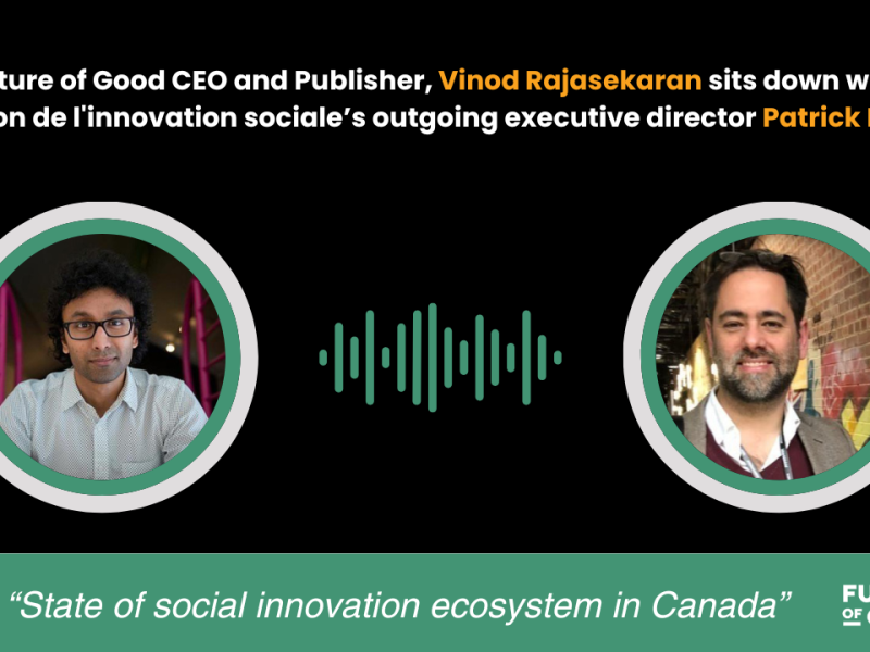 Patrick Dubé state of social innovation interview banner.