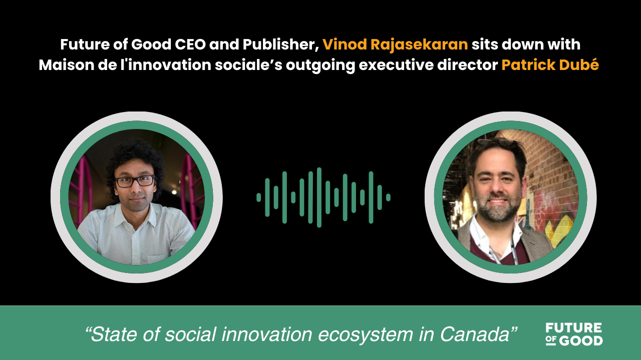 Patrick Dubé state of social innovation interview banner.