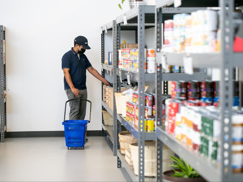 data-collection volunteer gathering insights on food insecurity in Toronto