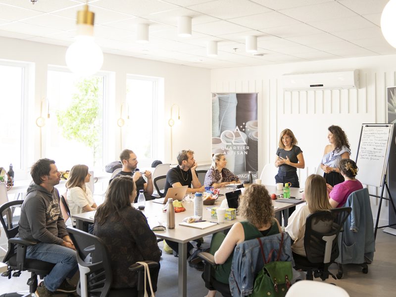 A meeting room at Quartier Artisan.