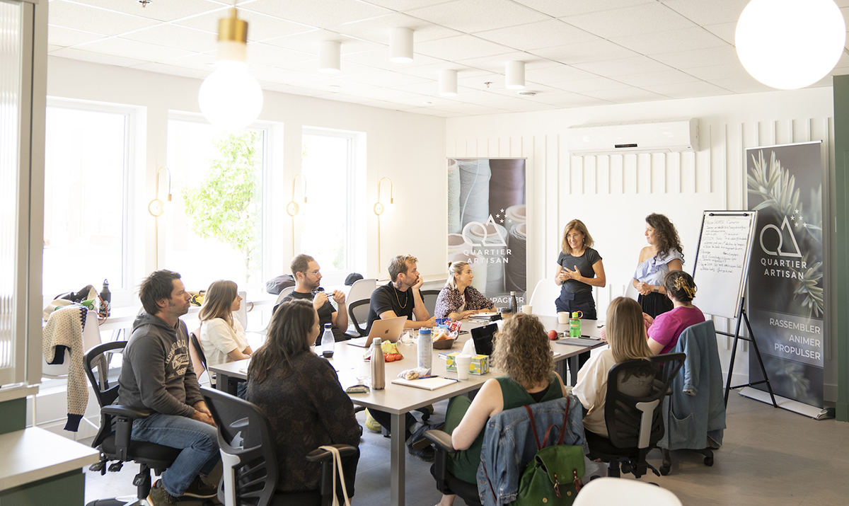 A meeting room at Quartier Artisan.