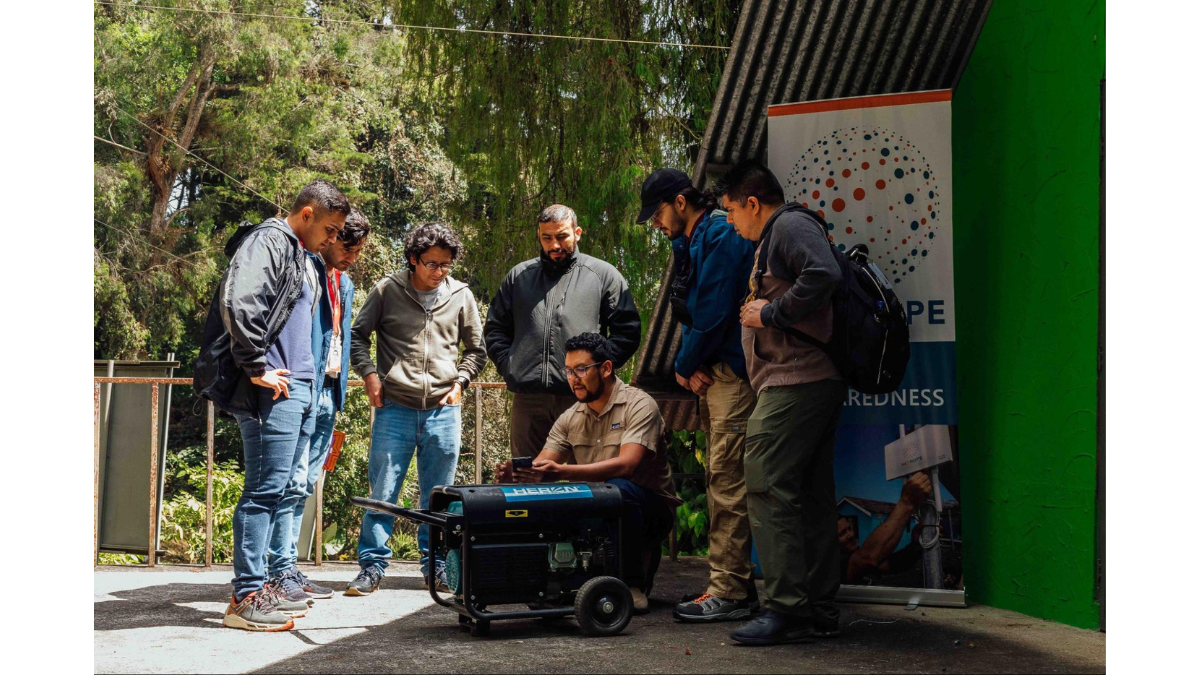 Disaster Communications Training taking place in Guatemala.