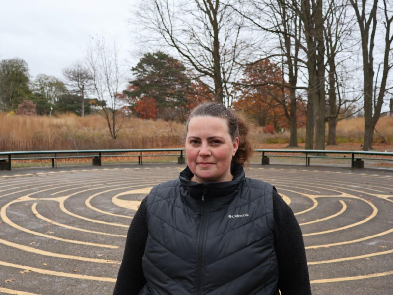 Apra Canada board president Katherine Scott poses for a photo in High Park in Toronto, Ont.
