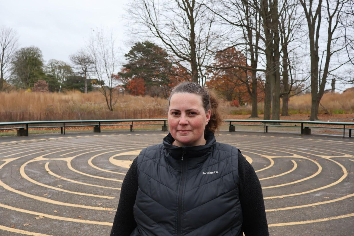 Apra Canada board president Katherine Scott poses for a photo in High Park in Toronto, Ont.