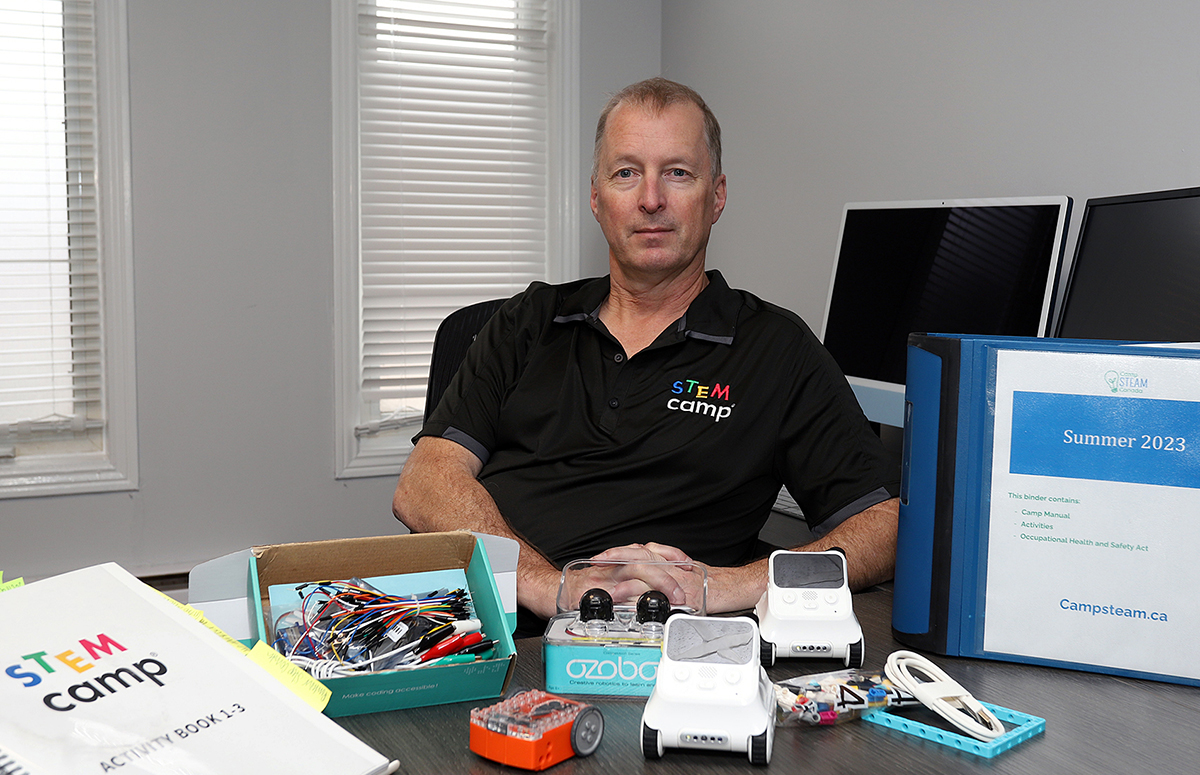 Founder and executive director of STEM (Science, Technology, Engineering and Math) Summer Camp Kevin Cougler. 
