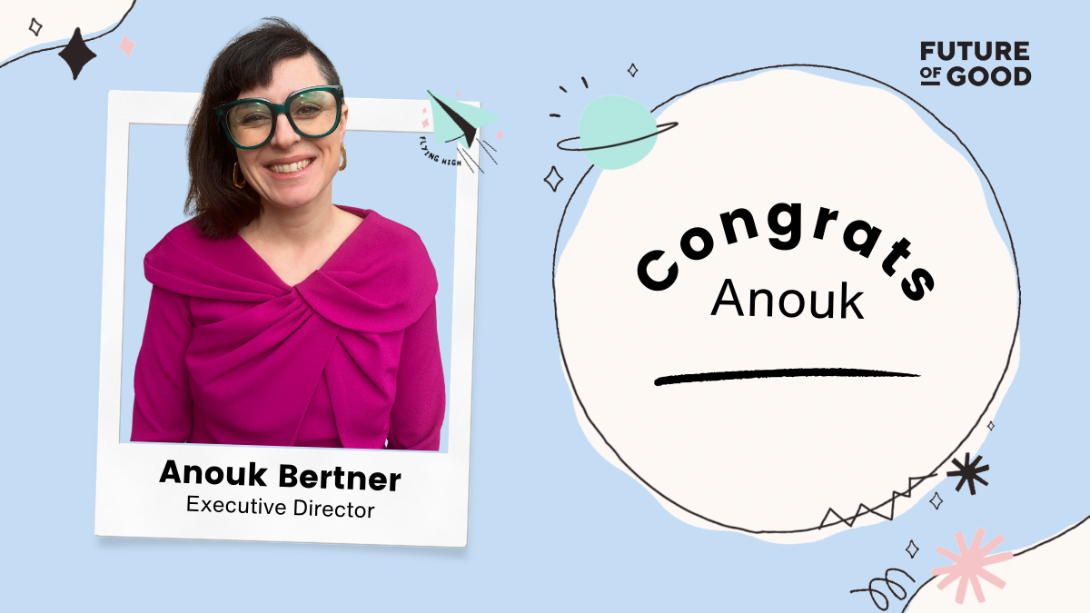 Graphic with Anouk Bertner's headshot