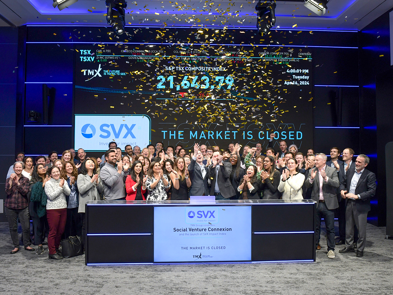 Social Venture Connexion SVX Closes the Market Tuesday, April 16, 2024.