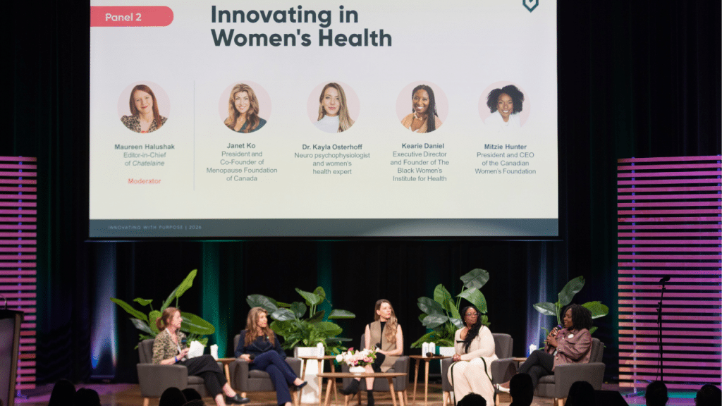 Speakers at the recent Innovating in Women’s Health panel at GreenShield’s Innovating with Purpose: Closing Canada’s Care Gap event. (GreenShield/Supplied Photo)